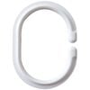 RIDDER Shower Curtain Rings White 49301