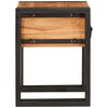 vidaXL End Table Brown and Black 30 x 30 x 40 cm Solid Acacia Wood