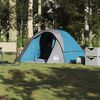vidaXL Family Tent Cabin 6-Person Blue Waterproof