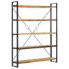 vidaXL 5-Tier Bookcase 140x30x180 cm Solid Reclaimed Wood
