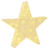 vidaXL 3D Christmas Star 50 LEDs Warm White 55 x 53.5 x 10 cm