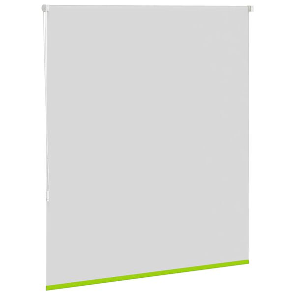 vidaXL Roller Blind Blackout Leaves Green 130x130 cm Fabric Width 126.6 cm Polyester