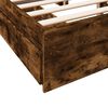 vidaXL Bed Frame with Drawers without Mattress Smoked Oak 140x200 cm