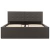 vidaXL Hydraulic Storage Bed Frame without Mattress Grey 120x200 cm
