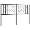 vidaXL Metal Replace Headboard Black 140 cm