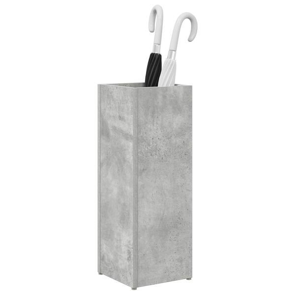 vidaXL Umbrella Stand Concrete Grey 20 x 20 x 55.5 cm Engineered Wood
