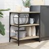 vidaXL Kitchen Trolley Sonoma Oak 60x41x76 cm Engineered Wood