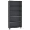 vidaXL Highboard HAMAR Solid Wood Pine Dark Grey