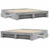 vidaXL Bed Frame without Mattress Concrete Grey 180x200cm Engineered Wood