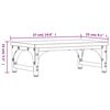 vidaXL Monitor Stand Grey Sonoma 37x23x14 cm Engineered Wood