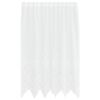 vidaXL Lace Curtain with Curtains White 150 x 160 cm Polyester