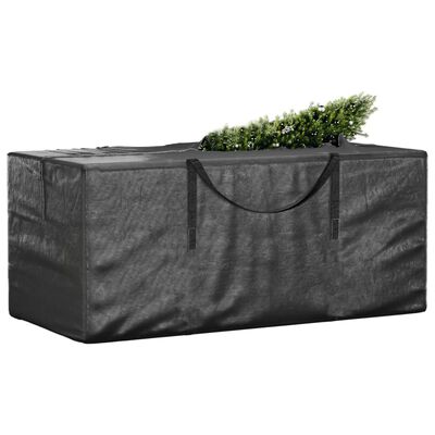 vidaXL Christmas Tree Storage Bags 2 pcs Black Polyethylene