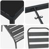 vidaXL Garden Dining Set 5 pcs Anthracite Powder-Coated Steel
