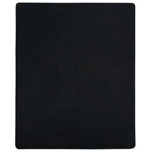 vidaXL Jersey Fitted Sheet Black 180x200 cm Cotton