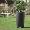 LECHUZA Planter Cilindro Color 32 ALL-IN-ONE Slate 13953