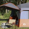 vidaXL Instant Tent ALTA Grey and Orange 458 x 458 x 230 cm Steel