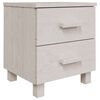 vidaXL Bedside Cabinet "HAMAR" White 40x35x44,5 cm Solid Pinewood