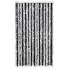 vidaXL Fly Curtain Grey and Black 118x220 cm Chenille