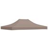 vidaXL Party Tent Roof 4x3 m Taupe 270 g/m²