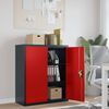 vidaXL File Cabinet Anthracite and Red 90x40x105 cm Steel