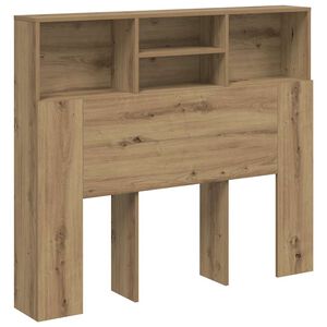 vidaXL Headboard Cabinet Artisian Oak 120x19x103.5 cm Engineered Wood