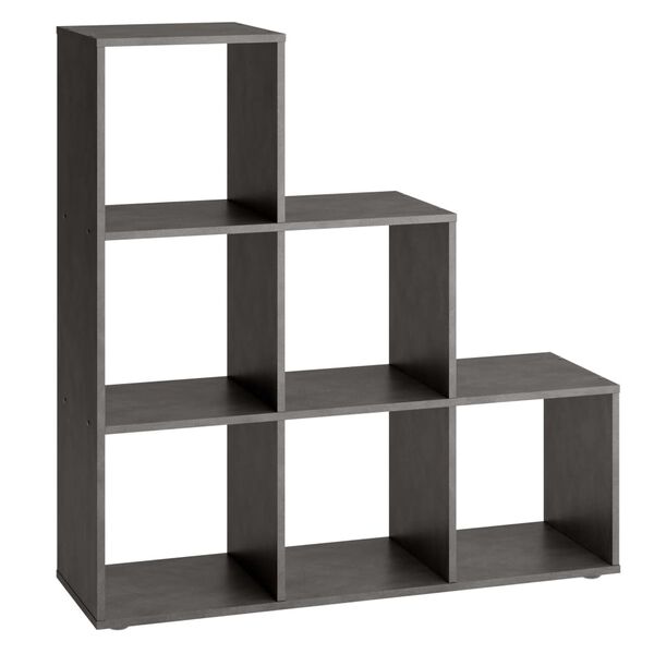 FMD Room Divider with 6 Compartments Matera Grey