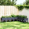 vidaXL Garden Planter with Legs Blue Grey 200x160x42 cm PP