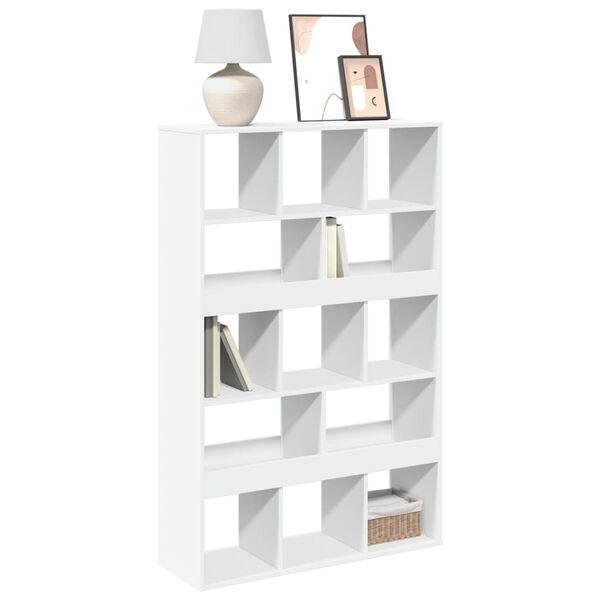 vidaXL Bookcase White 100x33x156.5 cm Engineered Wood
