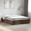 vidaXL Bed Frame without Mattress Brown Oak 160x200 cm