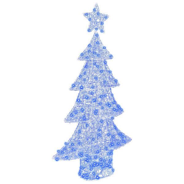 vidaXL Christmas Tree with 160 LEDs Blue 150 cm Acrylic