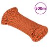 vidaXL Boat Rope Orange 5 mm 500 m Polypropylene