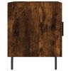 vidaXL Bedside Cabinet Smoked Oak 40x40x50 cm Engineered Wood