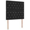 vidaXL Headboard with Headboard Black 100 cm Faux Leather