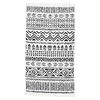 vidaXL Rug Black and White 120x180 cm Cotton