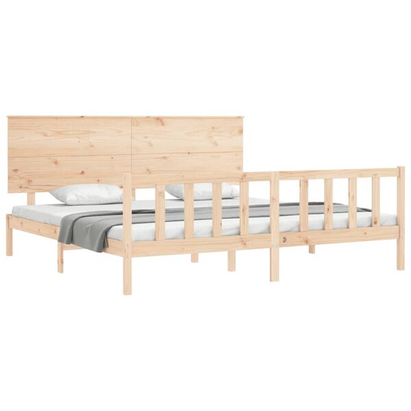 vidaXL Bed Frame without Mattress 200x200 cm Solid Wood Pine