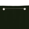 vidaXL Balcony Screen Dark Green 140x240 cm Oxford Fabric
