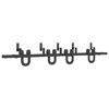 vidaXL Sliding Door Hardware Kit 200 cm Steel Black