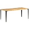 vidaXL Dining Table 180x90x76 cm Solid Mango Wood