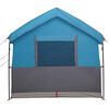 vidaXL Family Tent with Roof Blue and Grey 324 x 255 x 230 cm