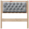 vidaXL Headboard Other Brown and light grey 80 cm Solid pine wood