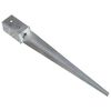 vidaXL Ground Spikes 6 pcs Silver 8x8x76 cm Galvanised Steel