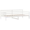 vidaXL Daybed with Drawers without Mattress White 90x200 cm Solid Wood