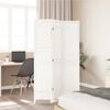 vidaXL Room Divider 3 Panels White Solid Wood Paulownia