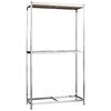 vidaXL 2-Layer Tire Rack Silver 110x40x180 cm Steel