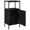 vidaXL Bedside Cabinet 2 pcs Black Oak 41 x 31 x 80 cm Engineered Wood