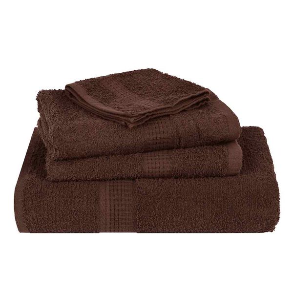 vidaXL Towels "FROGN" 4 pcs Brown 100x200 cm 360 gsm