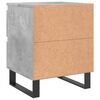 vidaXL Bedside Cabinet Concrete Grey 40x35x50 cm Engineered Wood