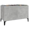 vidaXL Record Cabinet Concrete Grey 74.5x38x48 cm Engineered Wood