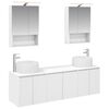 vidaXL Bathroom Cabinet Set 5 pcs White Engineered Wood