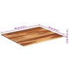 vidaXL Table Top Solid Wood Acacia 15-16 mm 70x80 cm
